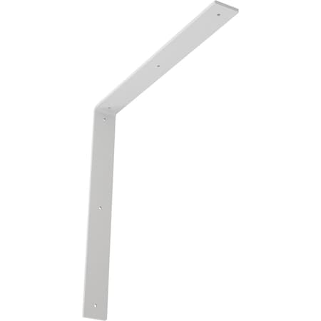 Ekena Millwork Hamilton Steel Bracket, White Primer 2"W x 18"D x 18"H BKTM02X18X18HAPWH